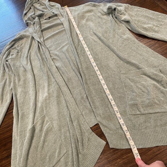 Barefoot Dreams Sz 1X Open Wrap Cardigan CozyChic Ultra Lite Light Green - Picture 6 of 8